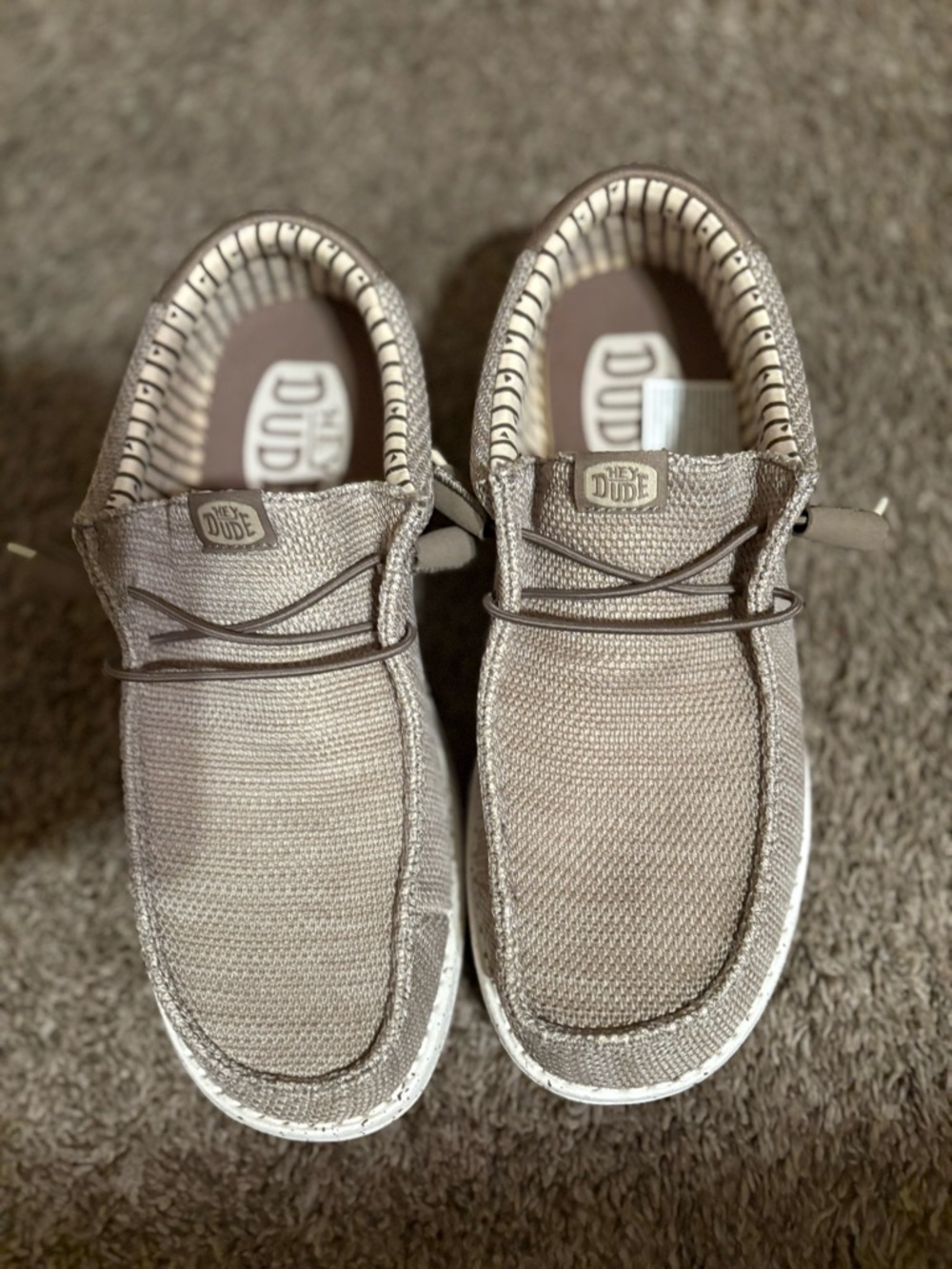 Hey Dude Wally Slip-Ons in Light Taupe